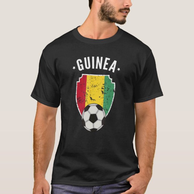 Camiseta Orgullo guineano de la bandera guineana (Anverso)