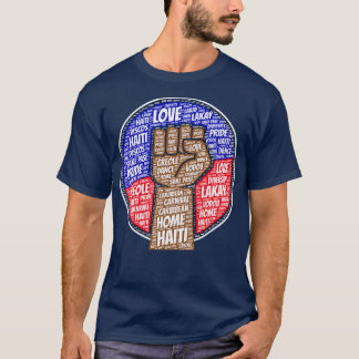 Camiseta Orgullo haitiano de bandera haitiana en Haití