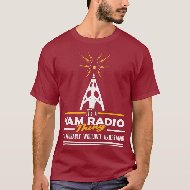 Camiseta Orgullo Ham Radio Operador es cosa de ham Radio (Anverso)