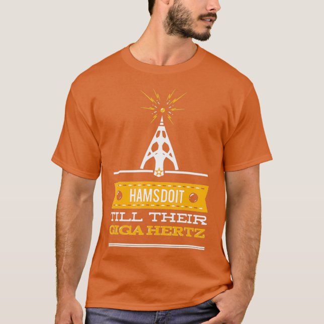 Camiseta Orgullo Ham Radio Operator Hams Lo Hagan Hasta Ahí (Anverso)