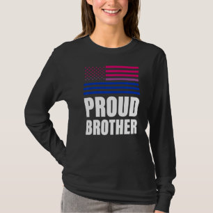 Camiseta Orgullo hermano Bisexual Bandera Lgbt Orgullo Gay