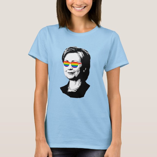 Camiseta Orgullo Hillary Clinton 2016 - LGBT - (Anverso)