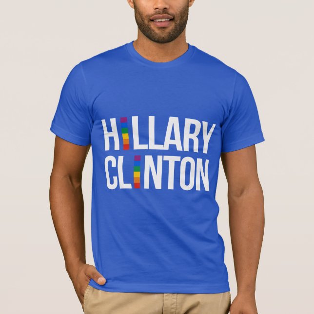 Camiseta Orgullo Hillary Clinton -- LGBT - (Anverso)