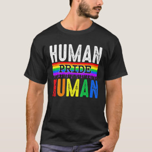 Camiseta Orgullo humano Bandera arco iris LGBT Igualdad de 
