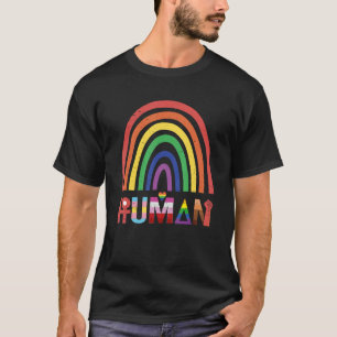 Camiseta Orgullo humano Bandera transgénero LGBT amor por R