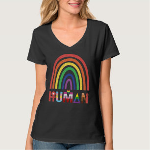 Camiseta Orgullo humano Bandera transgénero LGBT amor por R