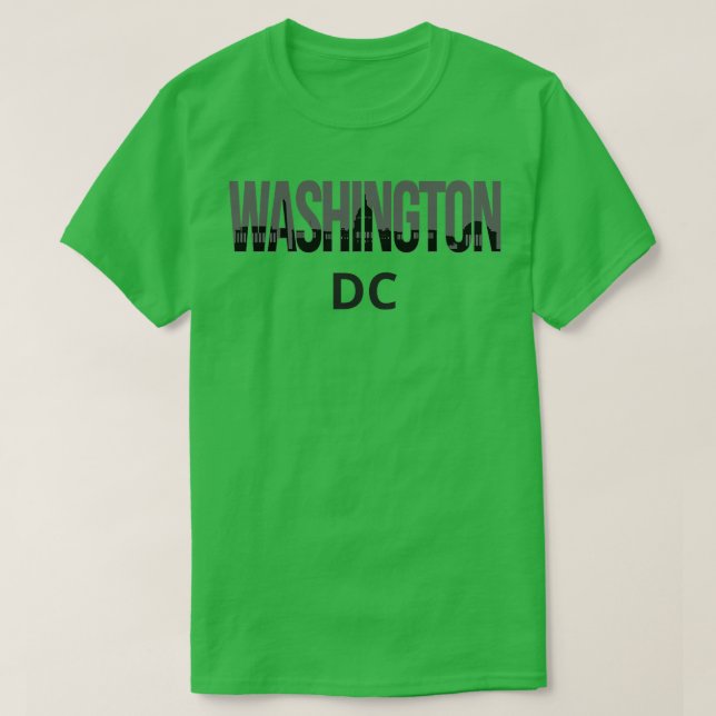Camiseta Orgullo I de Washington DC Skyline (Diseño del anverso)