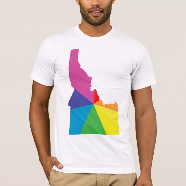 Camiseta orgullo idaho. enredado. (Anverso)