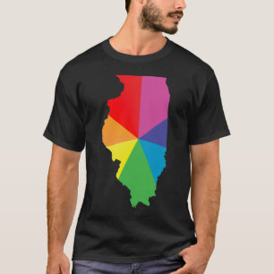Camiseta orgullo illinois. enredado.