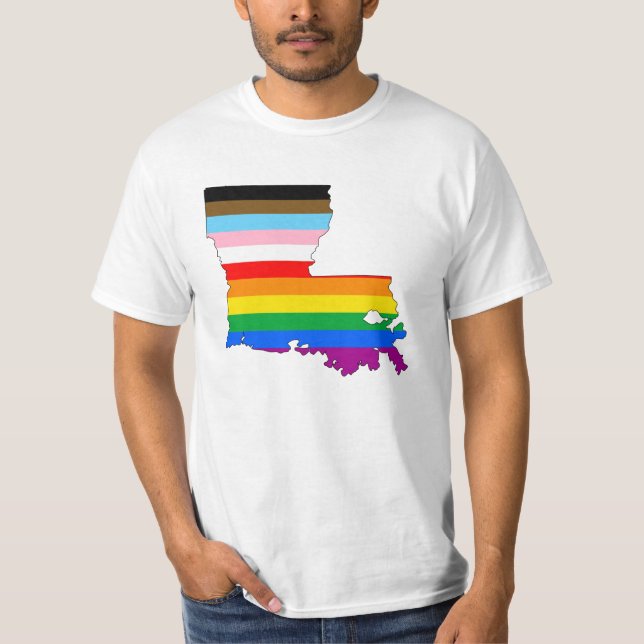 Camiseta Orgullo inclusivo de Luisiana (Anverso)