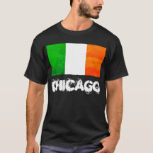 Orgullo irlandés de Chicago con bandera de Irlanda