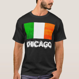 Camiseta Orgullo irlandés de Chicago con bandera de Irlanda