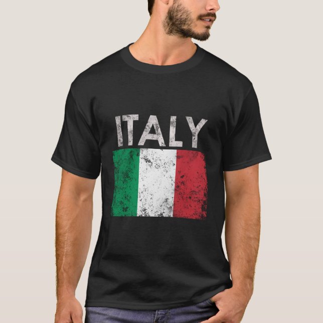 Camiseta Orgullo italiano de la bandera italiana (Anverso)