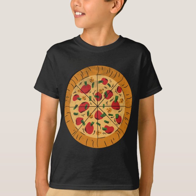 Camiseta Orgullo italiano de la comida Pizza comida Peppero (Anverso)