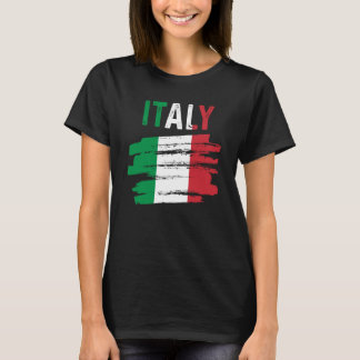 Camiseta Orgullo Italiano Patriótico Raíces Italianas Bande
