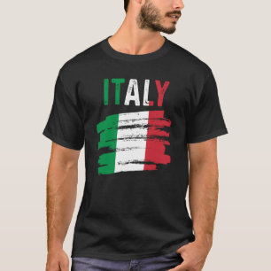 Camiseta Orgullo Italiano Patriótico Raíces Italianas Bande