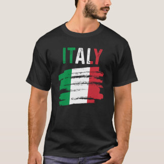 Camiseta Orgullo Italiano Patriótico Raíces Italianas Bande