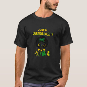 Camiseta Orgullo jamaiquino solo un Chica de la bandera jam