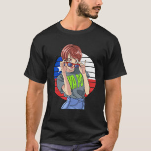 Camiseta Orgullo latino Chica chileno Bandera chilena Orgul