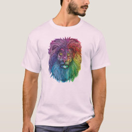 Camiseta Orgullo león arco iris
