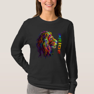 Camiseta Orgullo León Lgbt Bandera De Color Arcoiris Gay Or