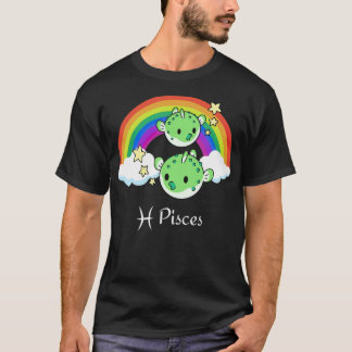 Camiseta Orgullo lesbiano gay LGBT Pisce Horoscope Zodiac A
