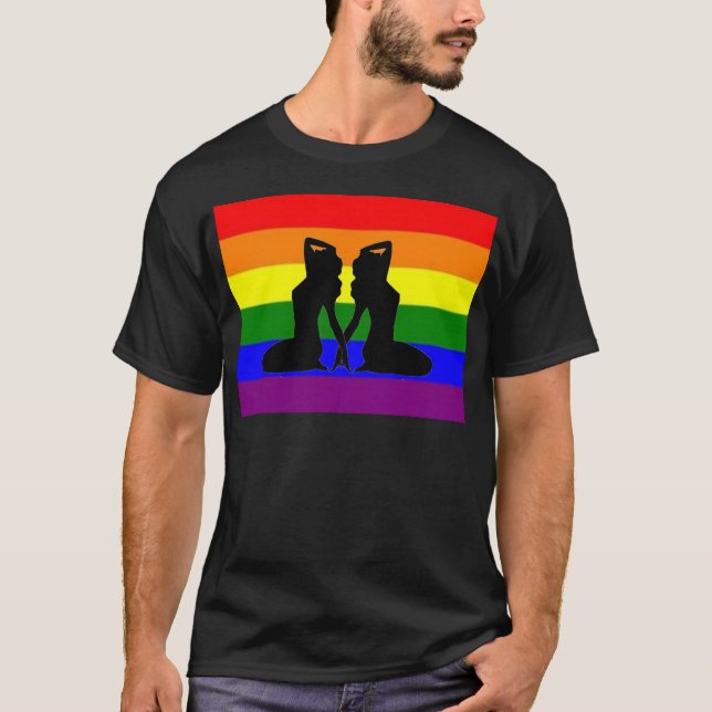 Camiseta Orgullo lesbiano griego (Anverso)