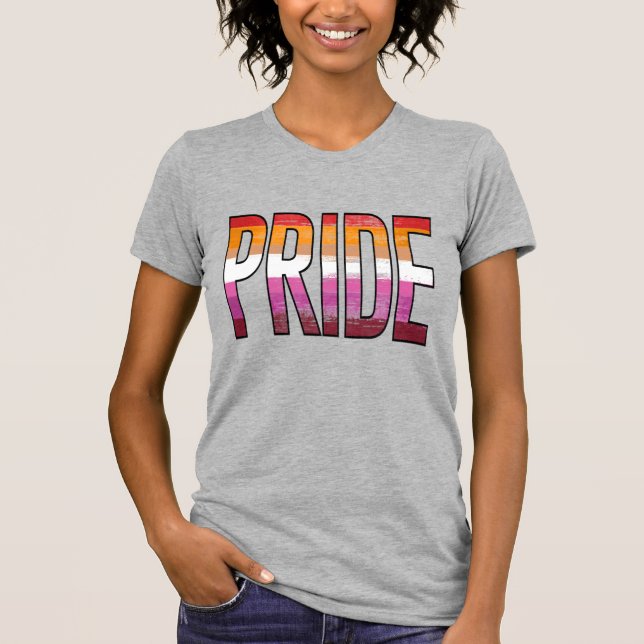 Camiseta Orgullo Lesbiano Palabra (Anverso)