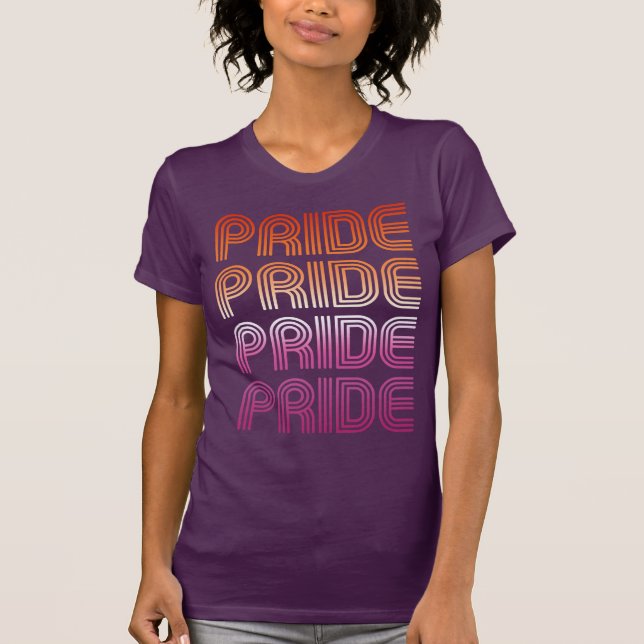 CAMISETA ORGULLO LESBIANO RETRO (Anverso)