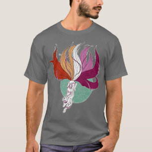 Camiseta Orgullo lésbico Kitsune