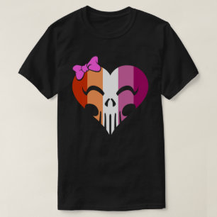 Camiseta Orgullo lésbico Skully Unisex