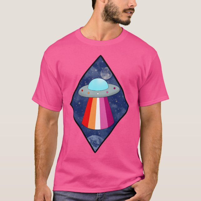 Camiseta Orgullo lésbico Ufo (Anverso)