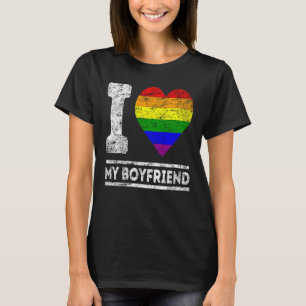 Camiseta Orgullo LGBT: Amo a mi novio, Fam de apoyo al arco