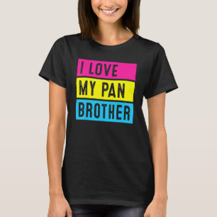 Camiseta Orgullo Lgbt Amor Mi Hermano Pansexual Familia Su