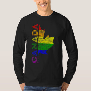 Camiseta Orgullo Lgbt Bandera Canadiense Canadá Apoyo a los