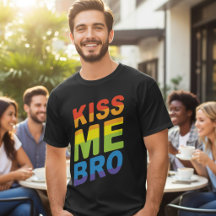 ORGULLO LGBT Bésame Hermano Tipografía Arcoíris Mo
