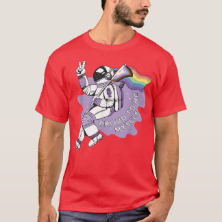 Camiseta Orgullo LGBT de ser astronauta lunar con