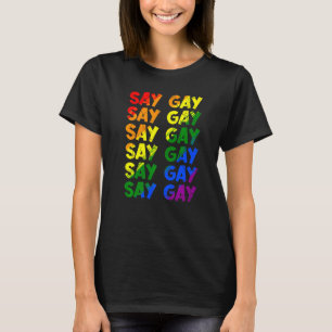 Camiseta Orgullo Lgbt Diga Arcoiris Gay Diga Trans Orgullos
