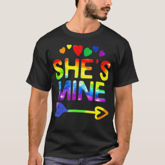 Camiseta Orgullo LGBT, es mía, soy su pareja de lesbianas