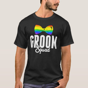 Camiseta Orgullo LGBT Escuadrón del Novio Fiesta de Soltero