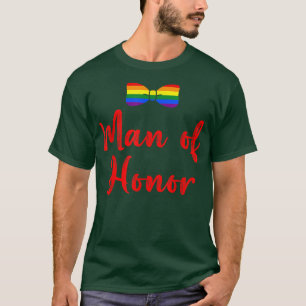 Camiseta Orgullo Lgbt Fiesta De Soltero Gay Hombre De Honor