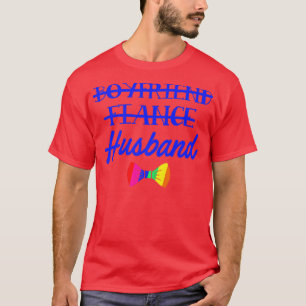 Camiseta Orgullo Lgbt Fiesta de Soltero Gay Novio Compromis