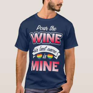 Camiseta Orgullo Lgbt Fiesta de Soltero Gay Para Servir Vin
