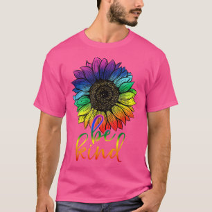 Camiseta Orgullo LGBT girasoles coloridos mes de orgullo LG