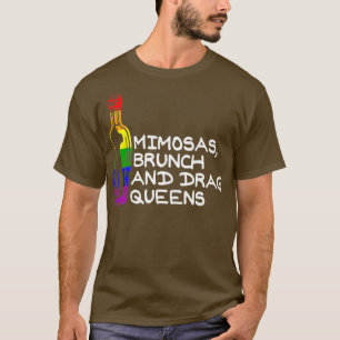 Camiseta Orgullo LGBT Lesbiana Gay Lover Mimosas Brunch Y