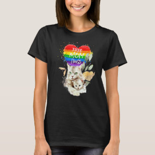 Camiseta Orgullo Lgbt Mama Gato Y Gatito Abrazos Gratis De