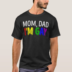 Camiseta Orgullo Lgbt Mamá Papá Soy Gay Apoyo Familiar En A