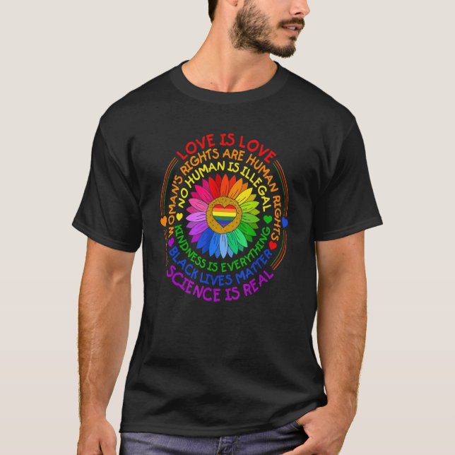 Camiseta Orgullo Lgbt Movimiento Social Mujeres Hombres Ama (Anverso)