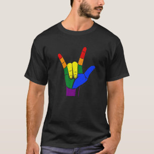 Camiseta Orgullo Lgbt Movimiento Social Mujeres Mano Rótulo