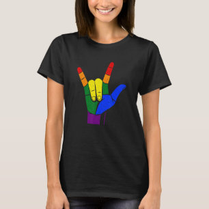 Camiseta Orgullo Lgbt Movimiento Social Mujeres Mano Rótulo